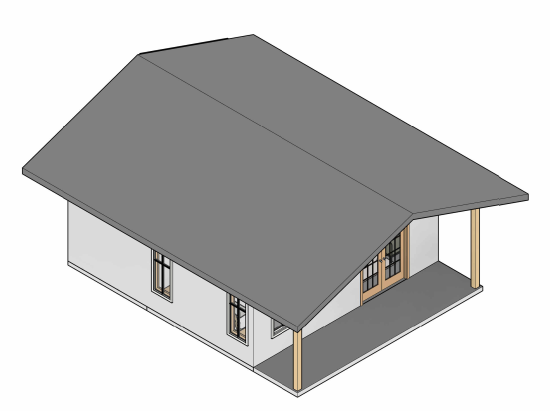 Nebula 400 SQFT ADU 3D Rendering view 2