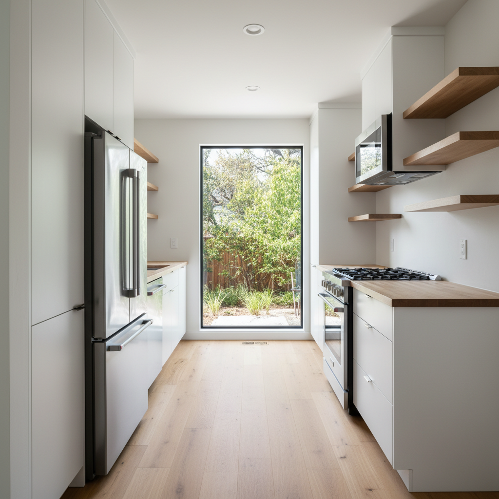 Galley Kitchens for ADUs: Space-Saving & Stylish